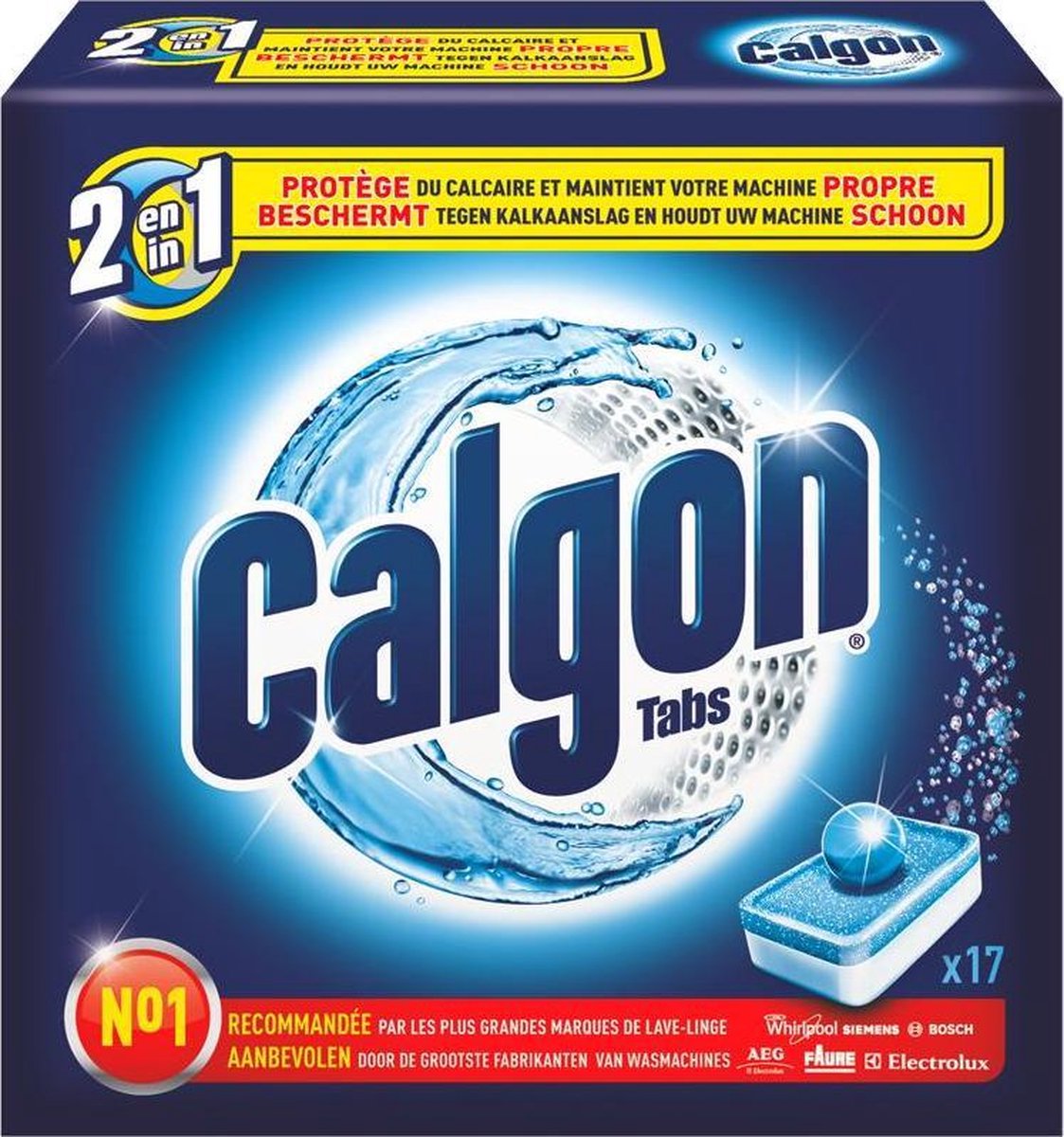 Calgon 2 in 1 Vaatwas Tabs - 17 stuks