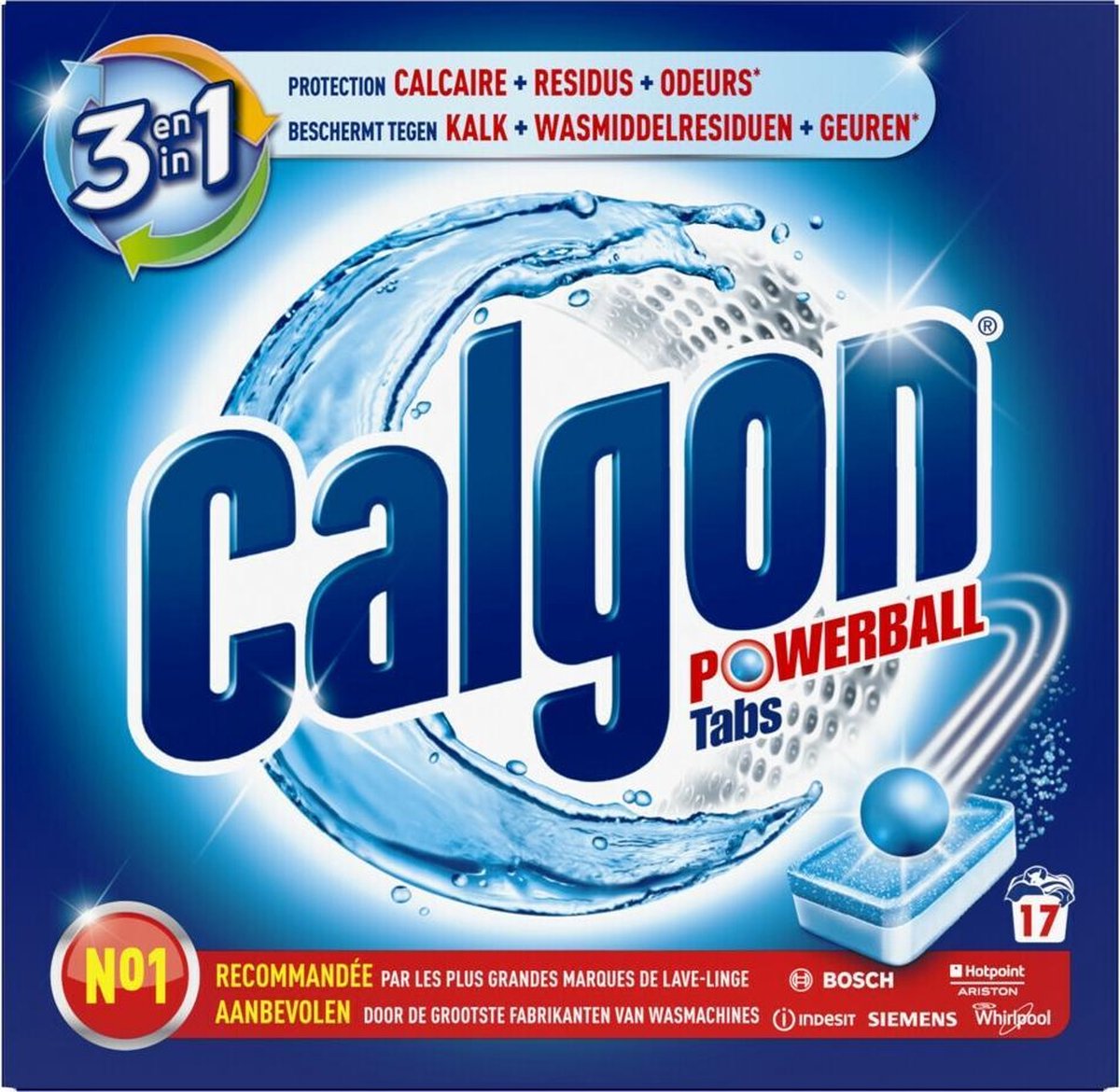 Calgon 2 in 1 Vaatwas Tabs - 17 stuks