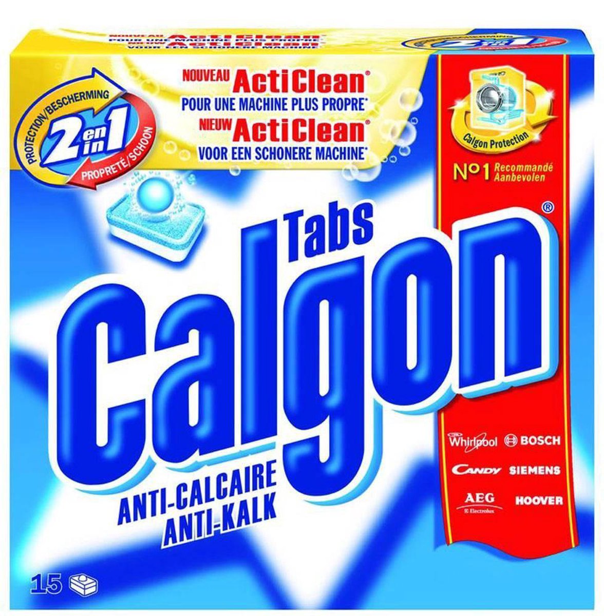 Calgon 2 in 1 Vaatwas Tabs - 17 stuks