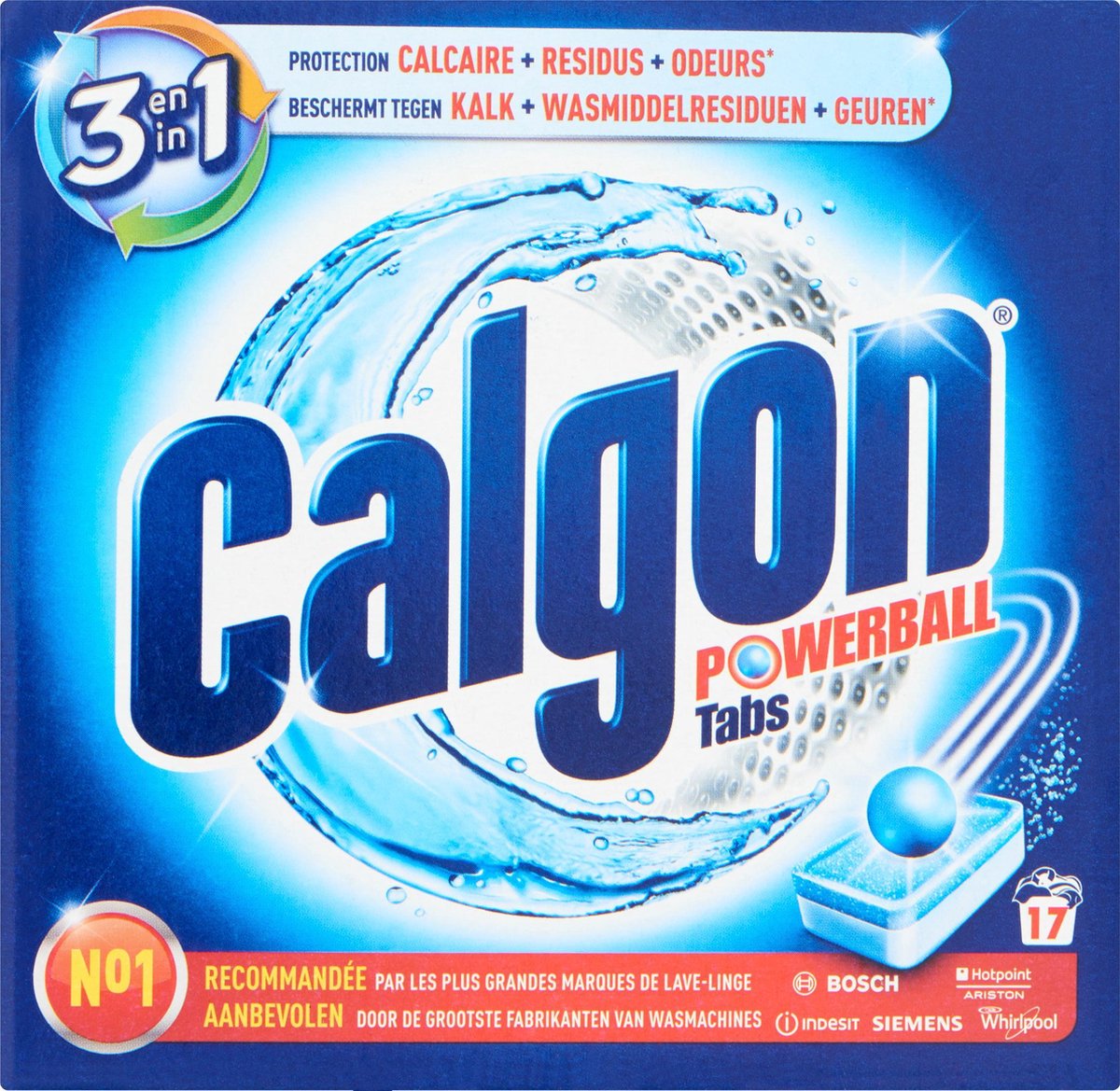 Calgon 2 in 1 Vaatwas Tabs - 17 stuks