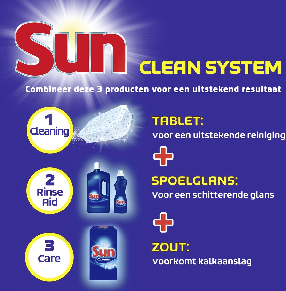 Sun Vaatwastabletten, Classic - 105 stuks