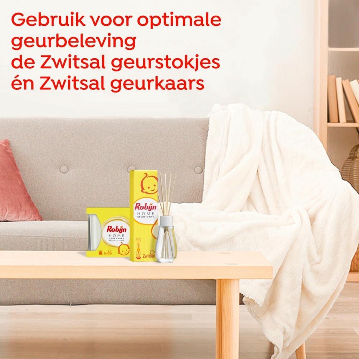 Robijn Home Geurstokjes Zwitsal - 45 ml