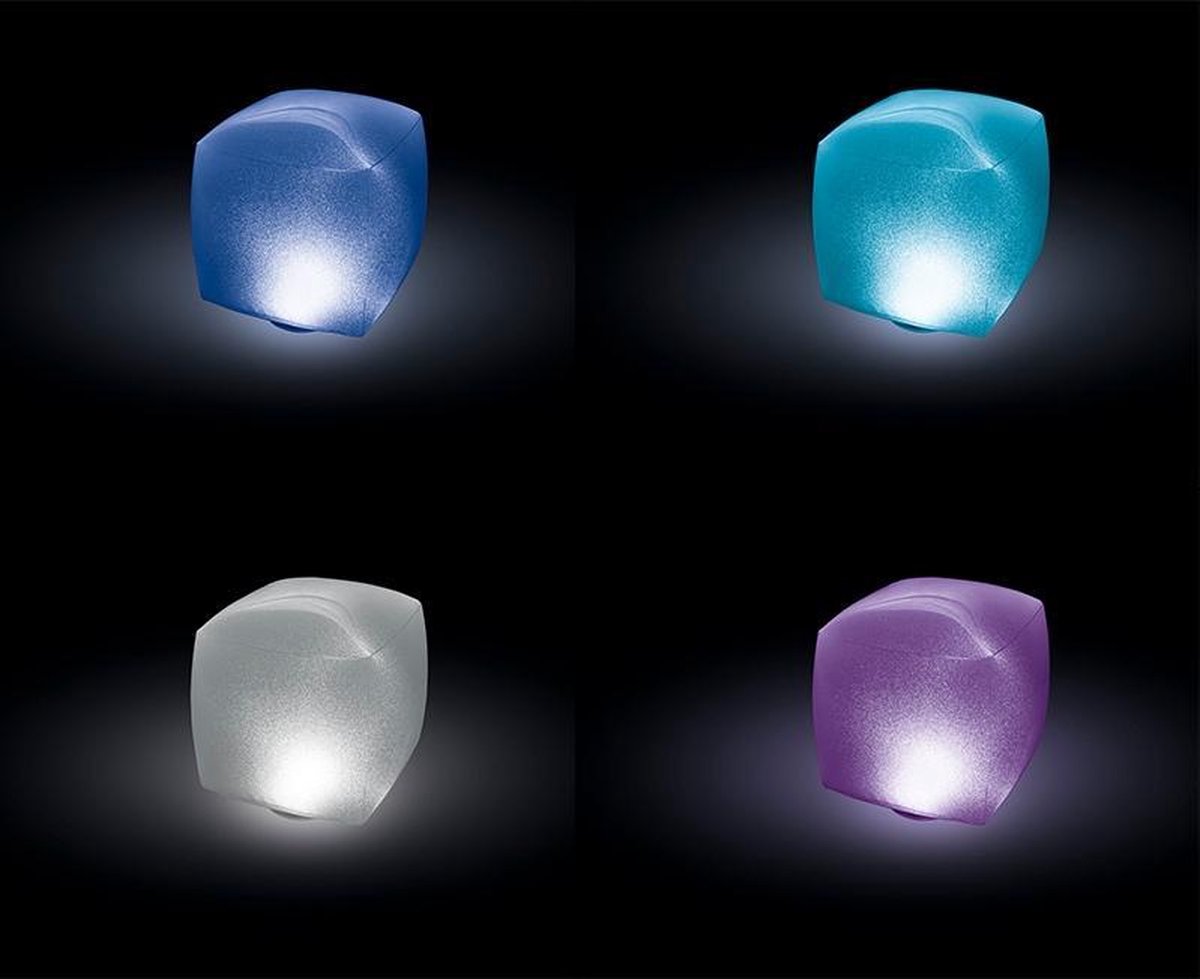 Huismerk Intex LED Water Kubus - Drijvend Multi Color