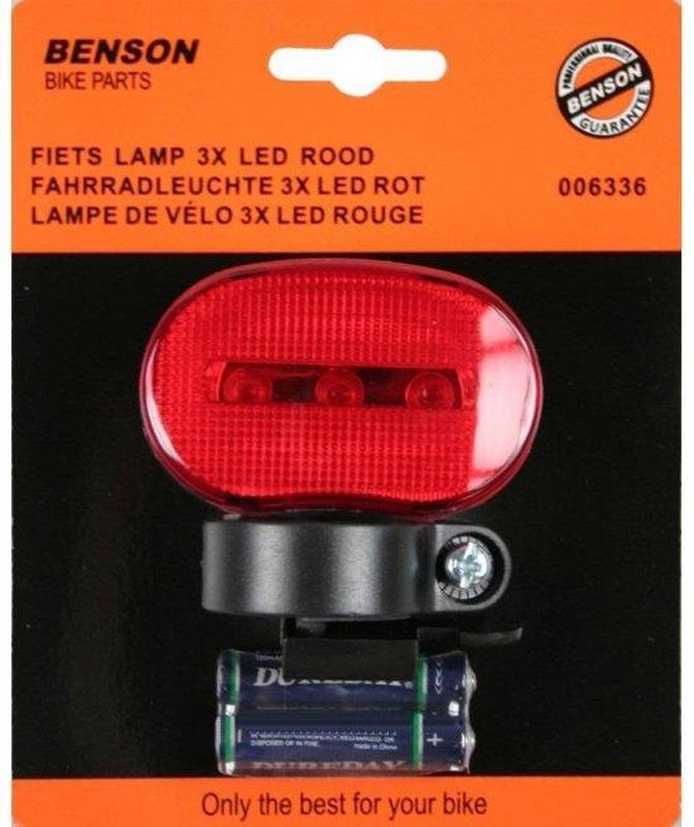 Huismerk Fietsverlichting LED Achterlicht - Rood