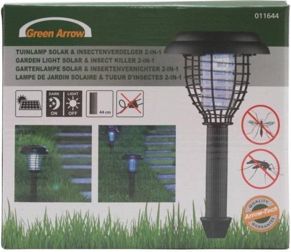 Green Arrow Solar Lamp & Insectenverdelger In 1