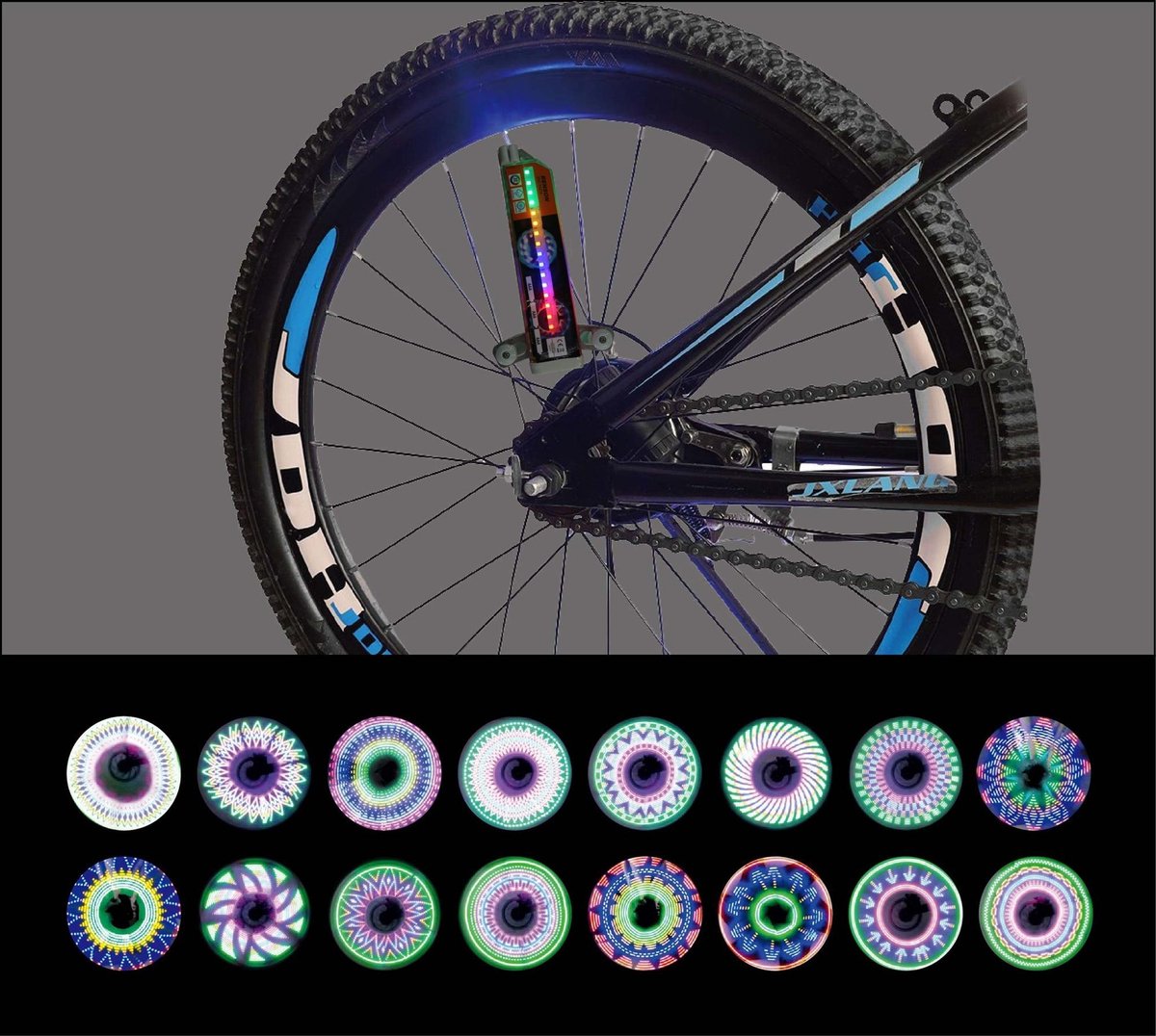 Huismerk Fietswiel Verlichting - LED