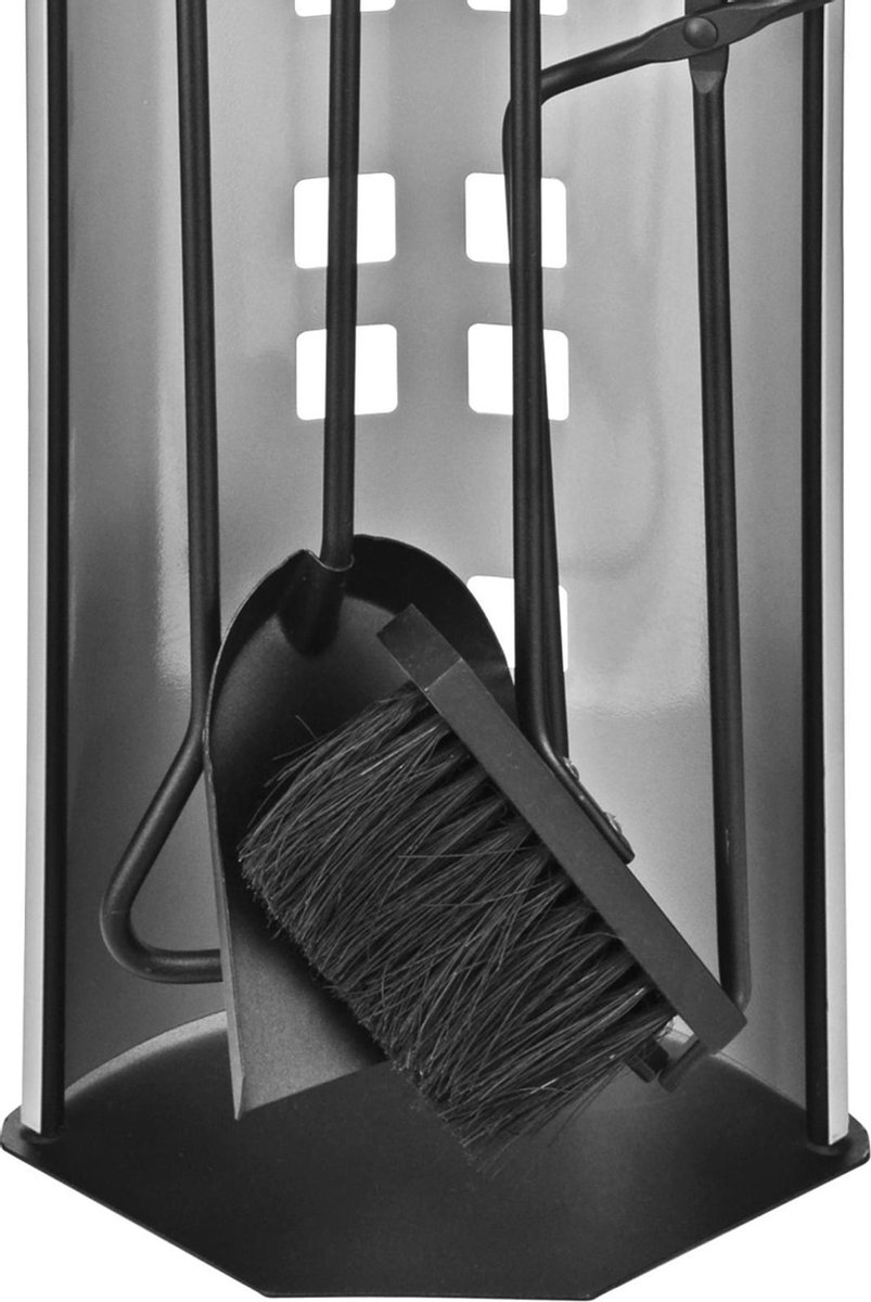 Huismerk Premium Houtkachel Set Met RVS Handvat - 5 Delig - Silver