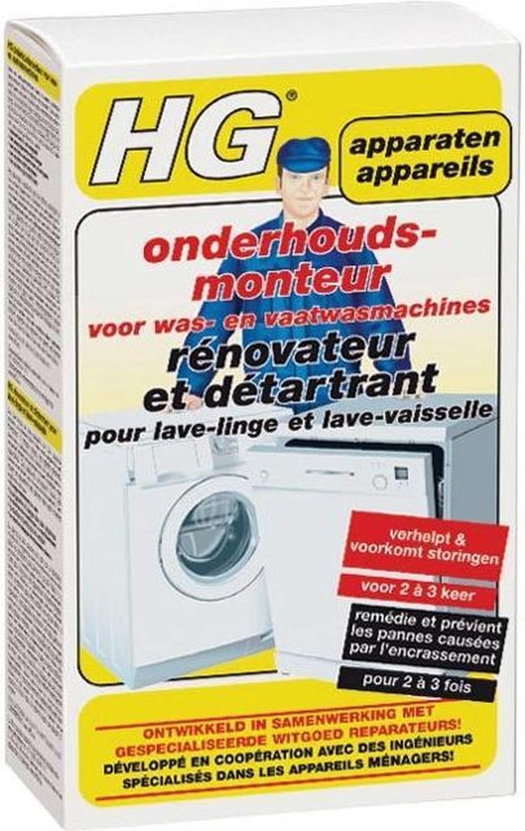 Hg Onderhoudsmonteur Voor Was- En Vaatwasmachines - 200 ml