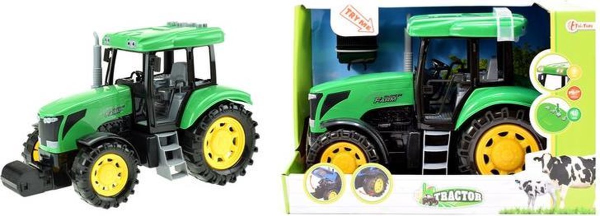 Toi-Toys Tractor Frictie - 31 Cm - Groen