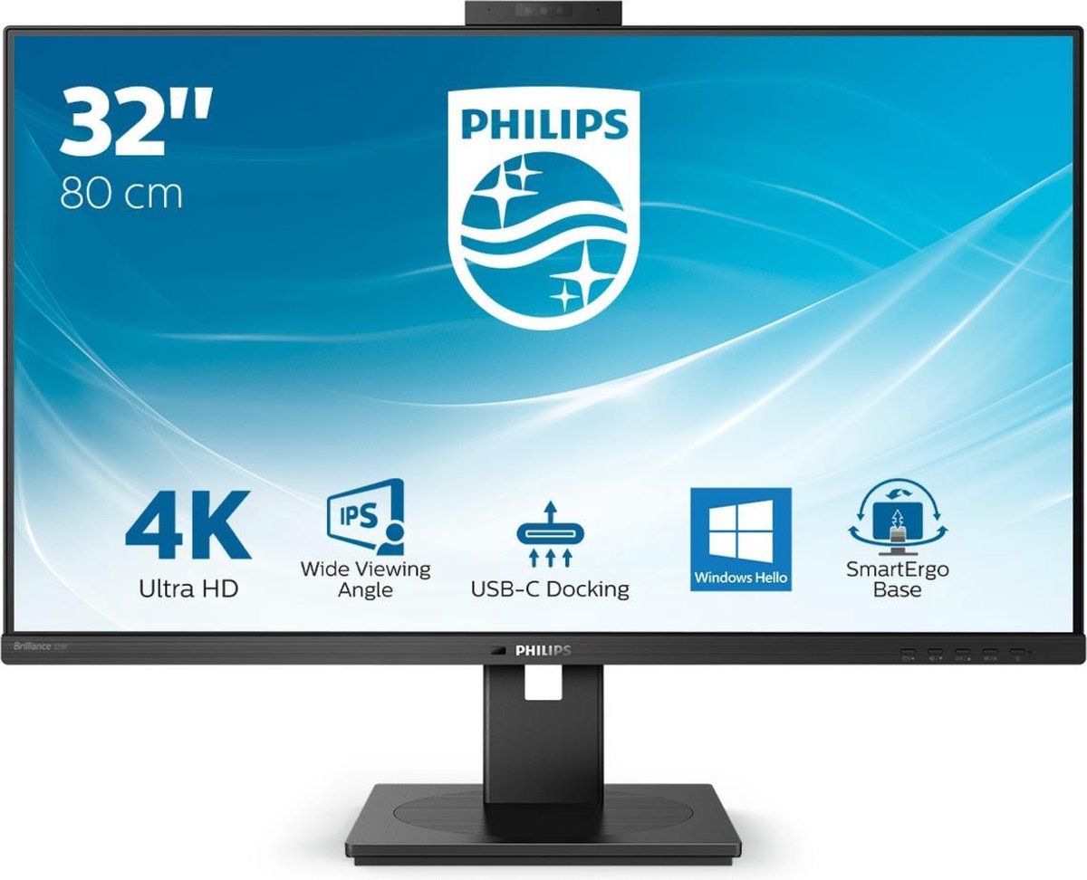 Philips P Line 329P1H/00 LED display 80 cm (31.5 ) 3840 x 2160 Pixels 4K Ultra HD - Zwart