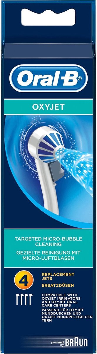 Oral B Oxyjet opzetstukken (4 stuks) - Wit