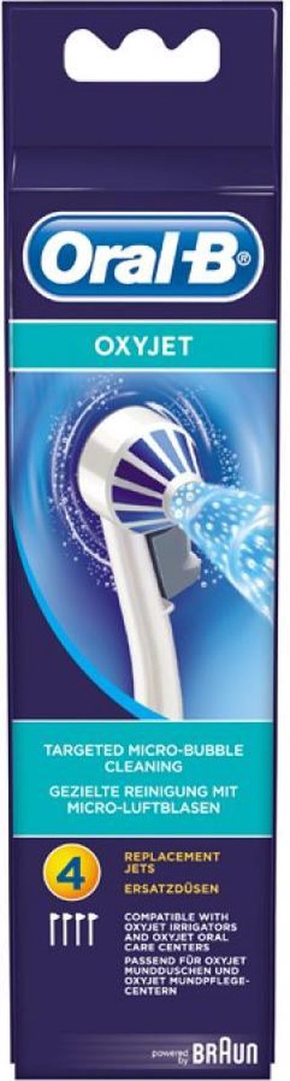 Oral B Oxyjet opzetstukken (4 stuks) - Wit