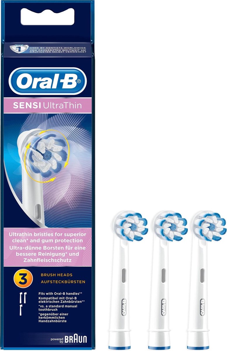 Oral B Oral-B Opzetborstels - Sensi Ultra Thin 3 Stuks