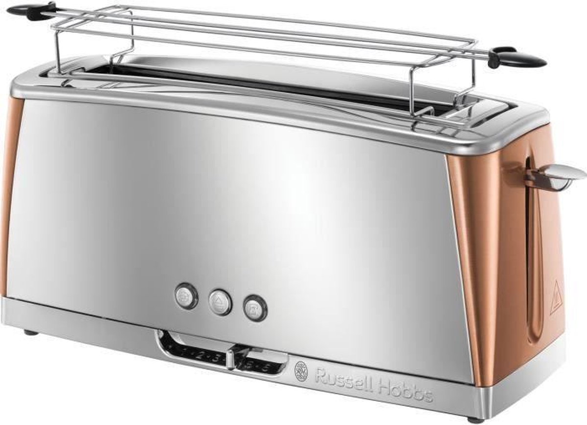 Russell Hobbs Broodrooster Luna Copper Long Slot 24310-56