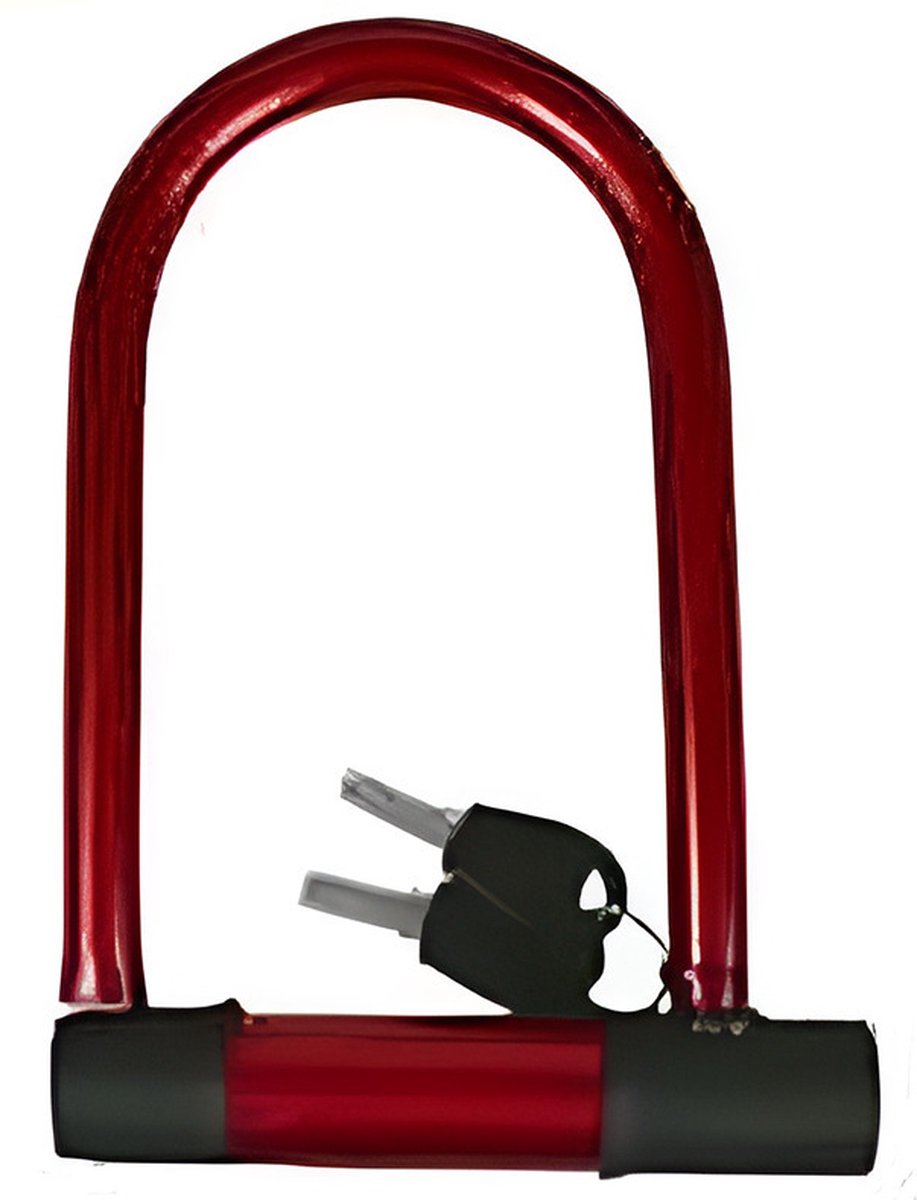 Ben Tools Fiets Beugelslot - 15 X 20 Cm - Fietsslot - Rood