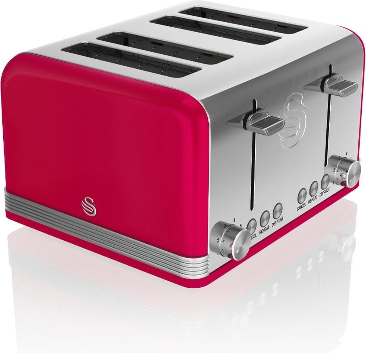 Swan 4-slot Retro Brooster 19020 - Rood