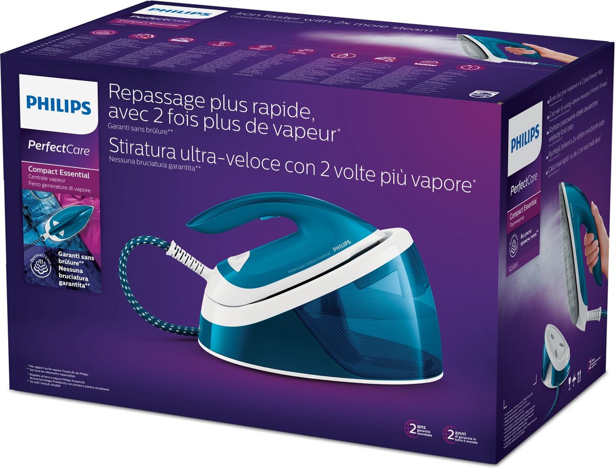 Philips Stoomgenerator Perfectcare Compact Essential Gc6815/20 - - Blauw