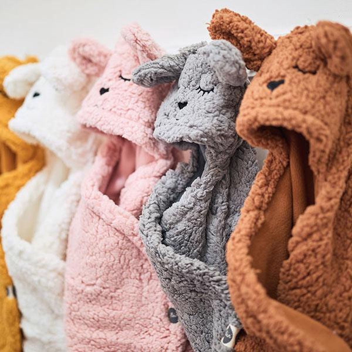 Jollein Wikkeldeken Bunny Caramel 100 X 105 Cm - Bruin