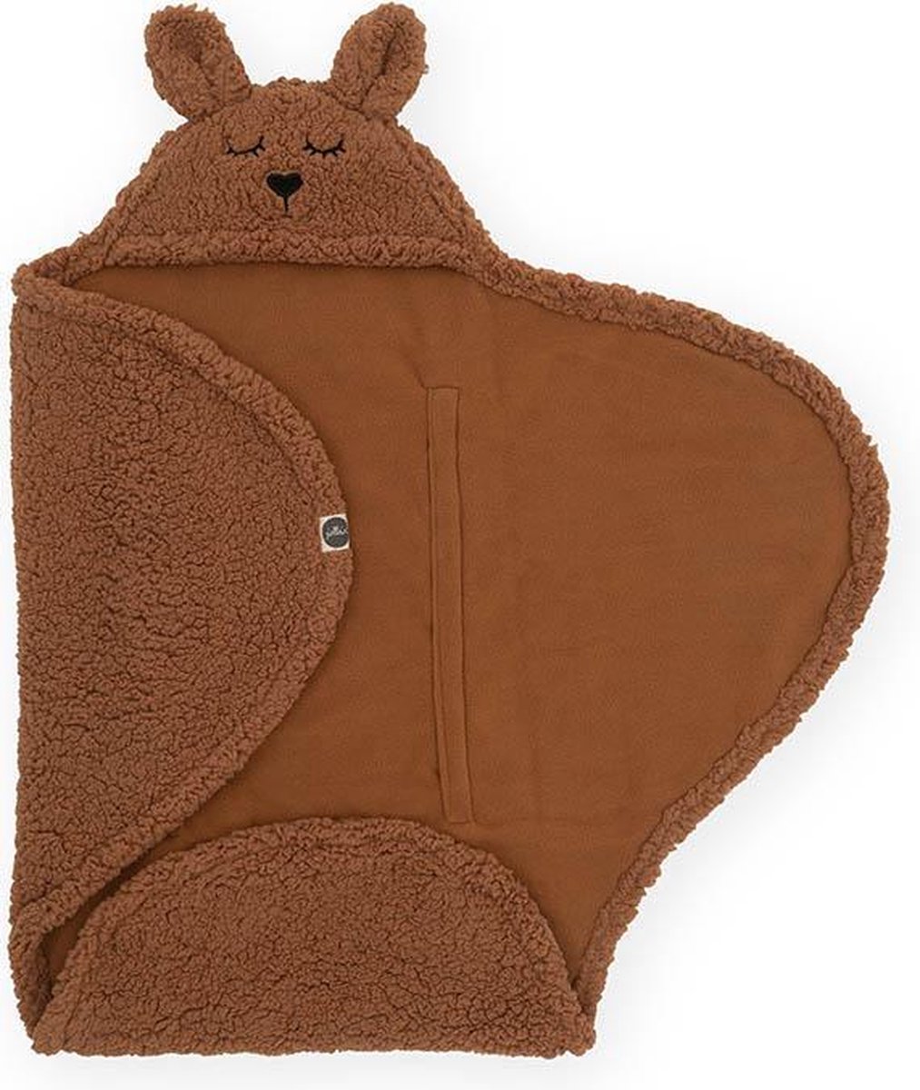 Jollein Wikkeldeken Bunny Caramel 100 X 105 Cm - Bruin