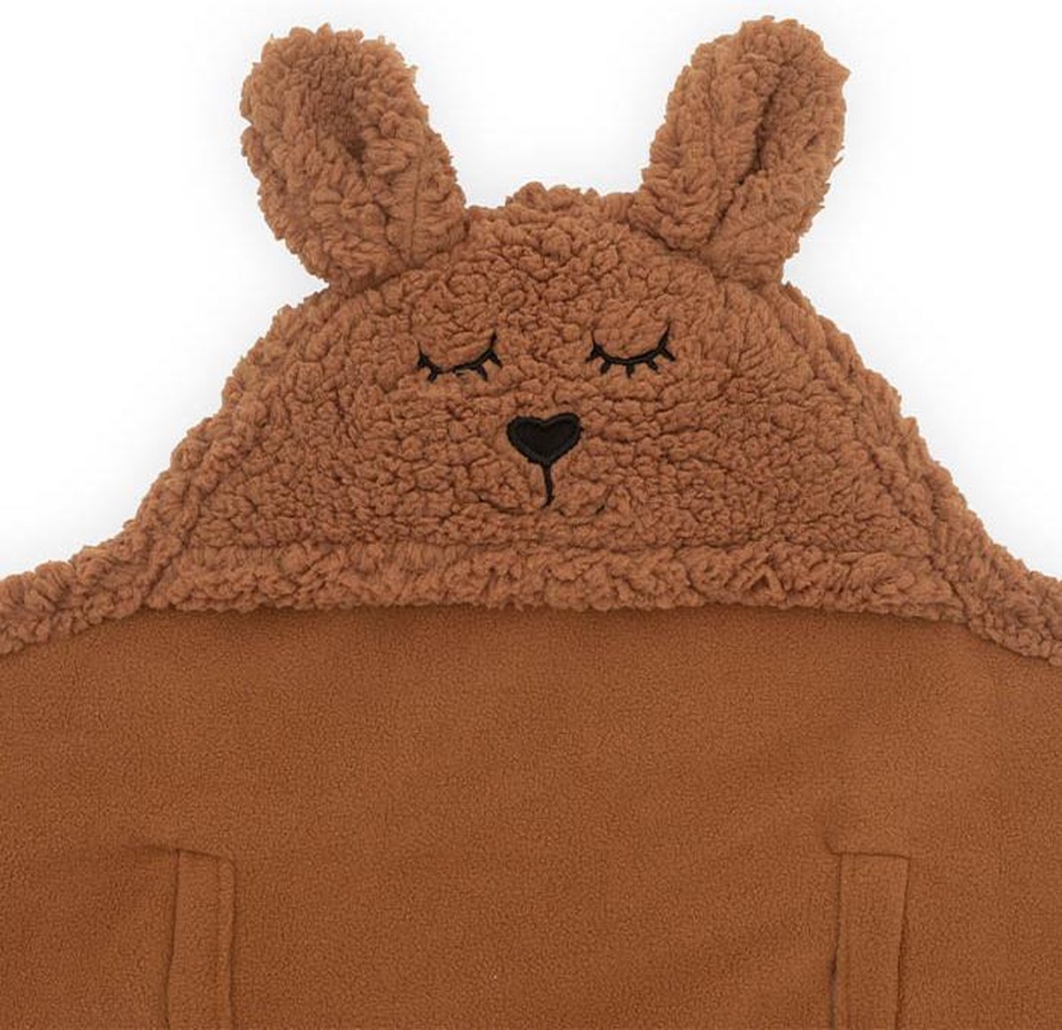 Jollein Wikkeldeken Bunny Caramel 100 X 105 Cm - Bruin