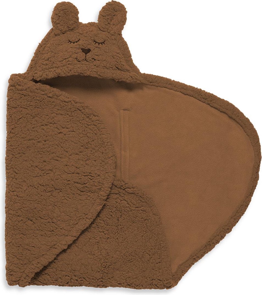 Jollein Wikkeldeken Bunny Caramel 100 X 105 Cm - Bruin