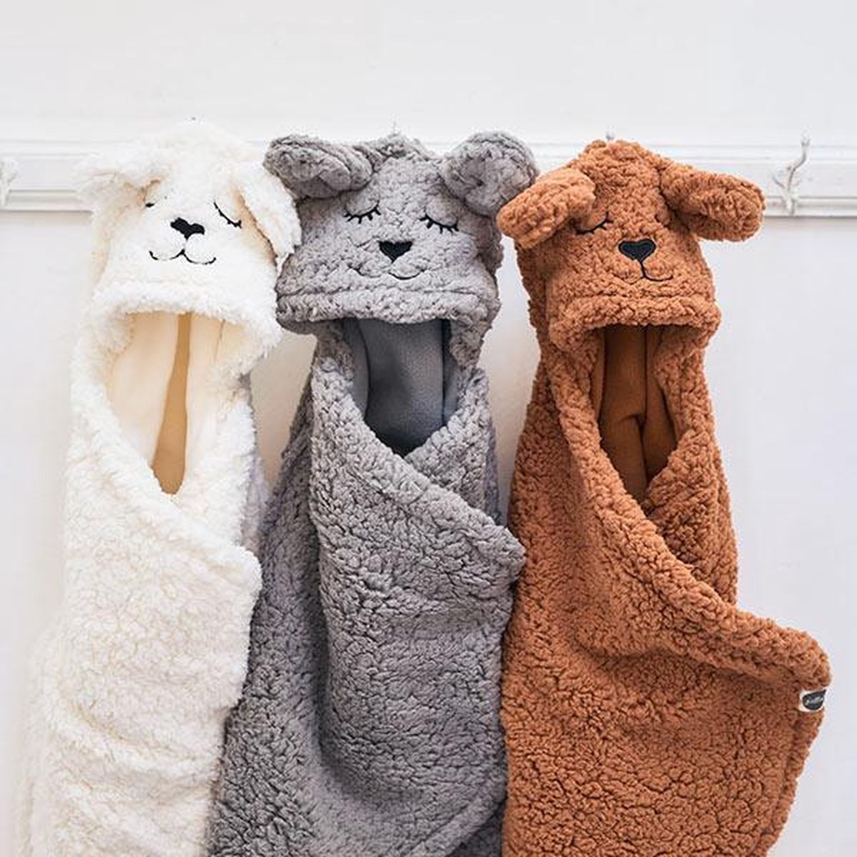 Jollein Wikkeldeken Bunny Caramel 100 X 105 Cm - Bruin