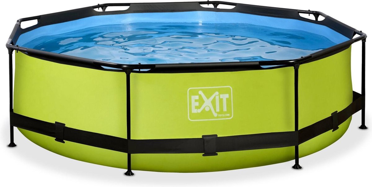 EXIT Toys Lime Zwembad ø300x76cm Met Filterpomp - - Groen