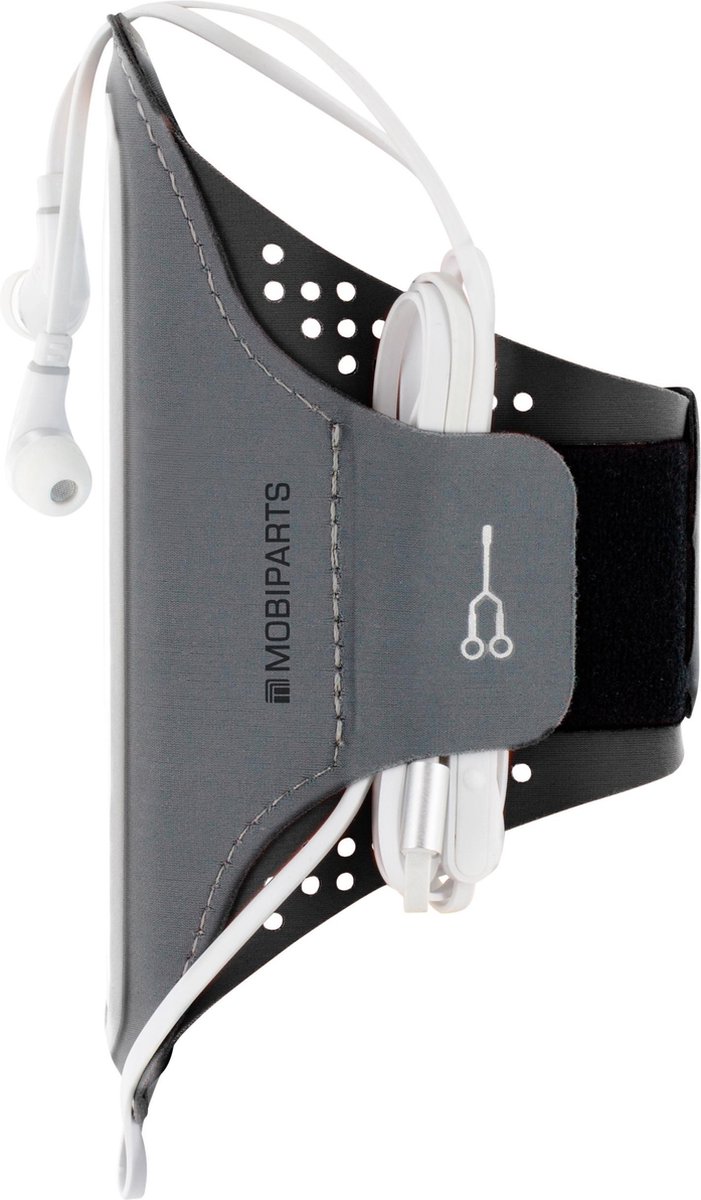 MOBIPARTS Comfort Fit Sportarmband Apple iPhone 6/6S/7/8/SE (2020) - Zwart