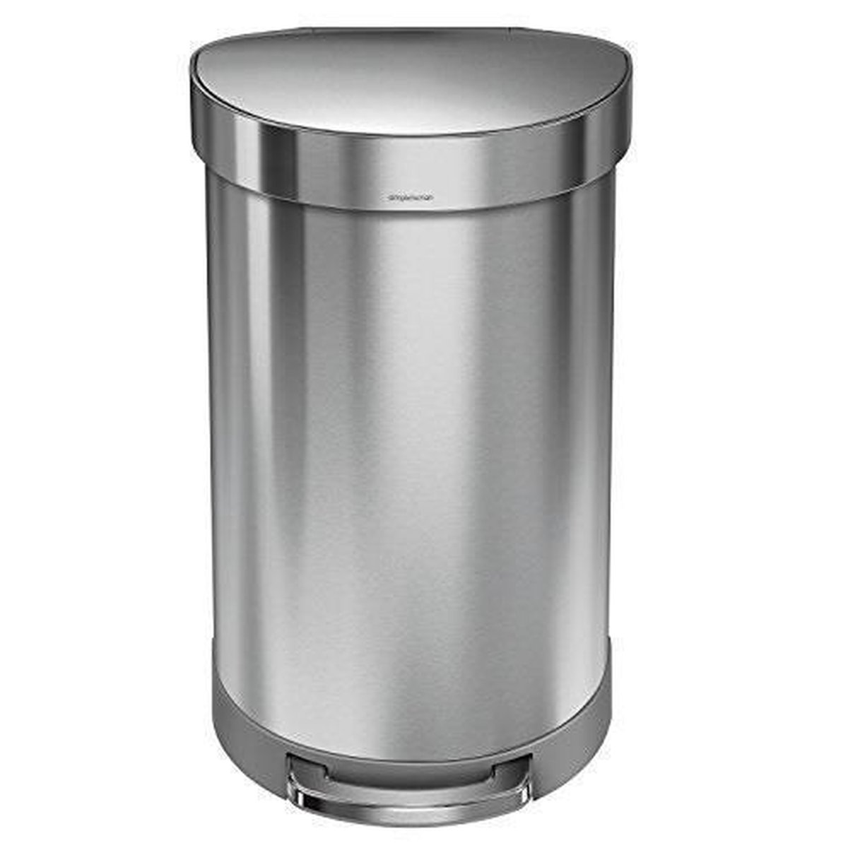 Simplehuman Semi Round 45 Liter Zilver - Silver