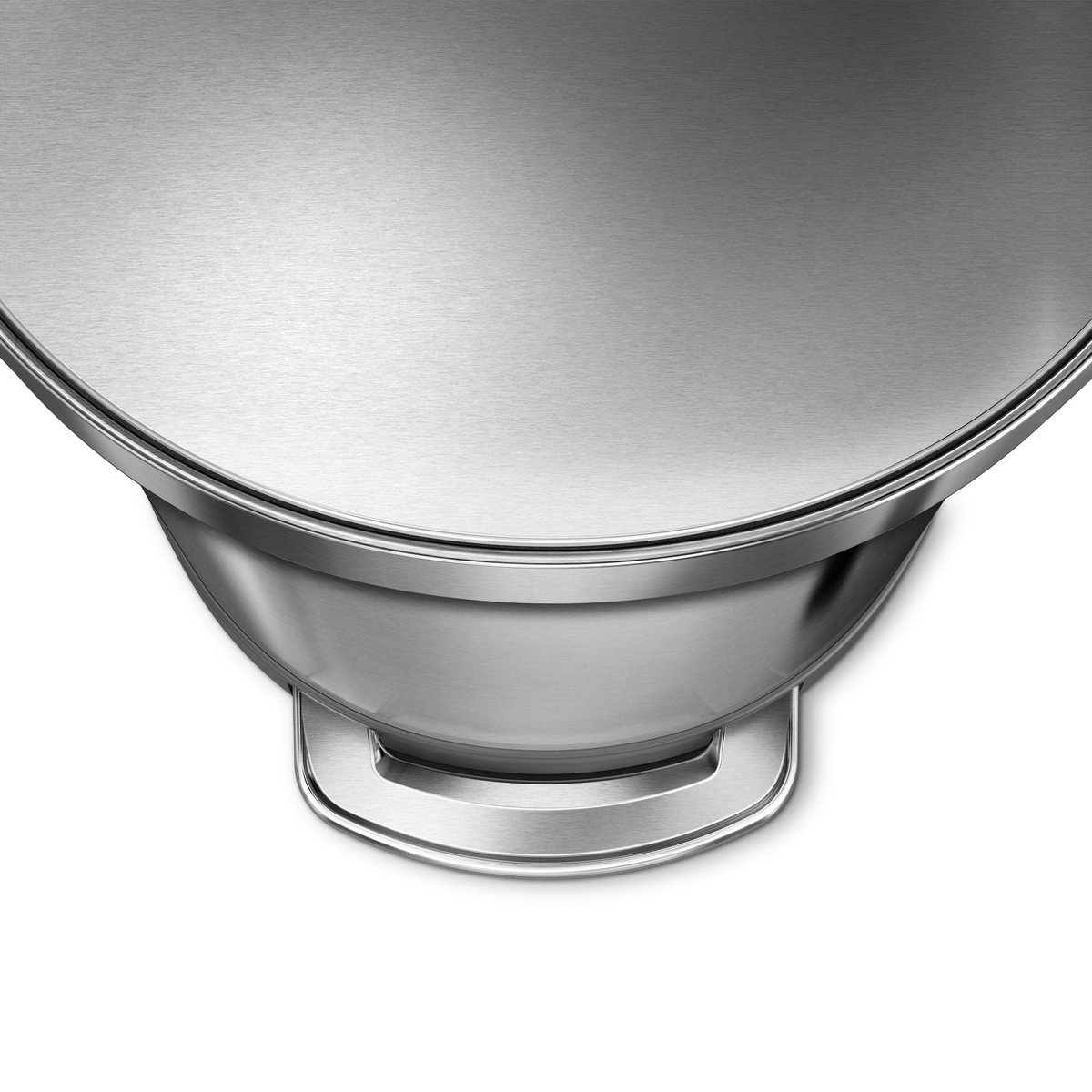 Simplehuman Semi Round 45 Liter Zilver - Silver