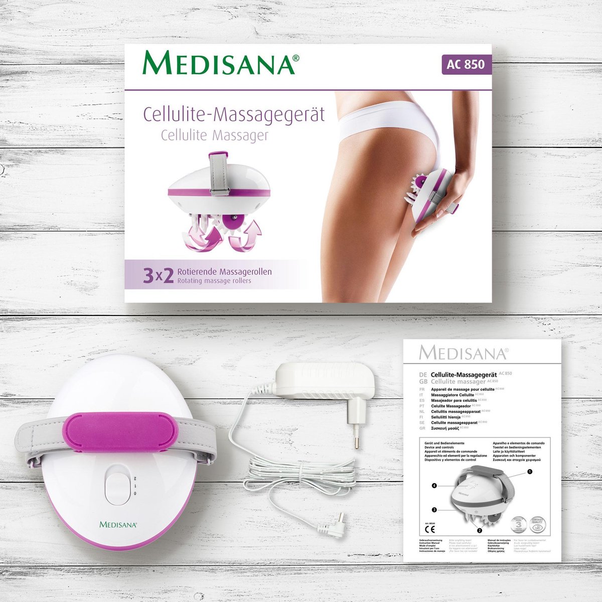Medisana 88540 AC 850 Cellulitis Massage - Rood