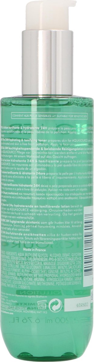 Biotherm Biosource Lot Ton Pnm 200m 200
