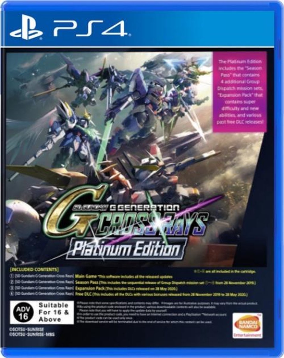 Namco SD Gundam G Generation Cross Rays Platinum Edition