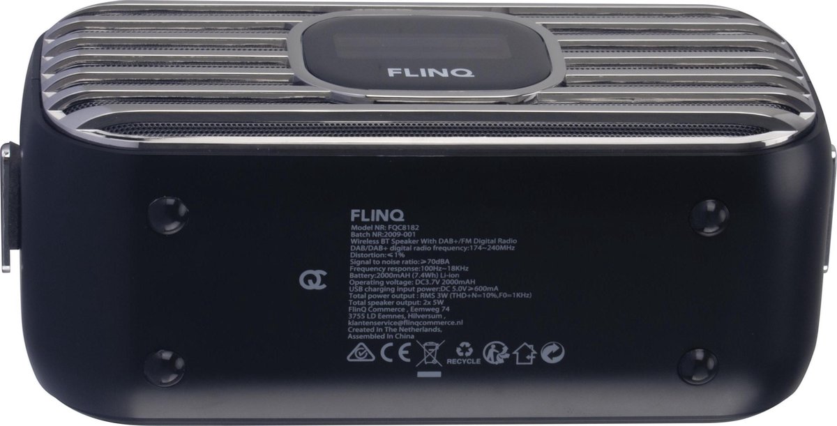 FlinQ Dab+ Radio - Zwart