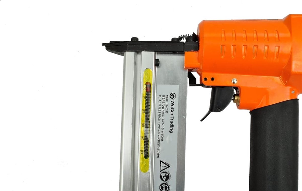 Vidaxl Spijker- En Nietpistool 2-in-1 Pneumatische Lucht - Oranje