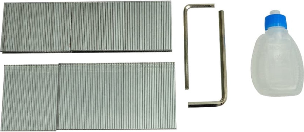 Vidaxl Spijker- En Nietpistool 2-in-1 Pneumatische Lucht - Oranje