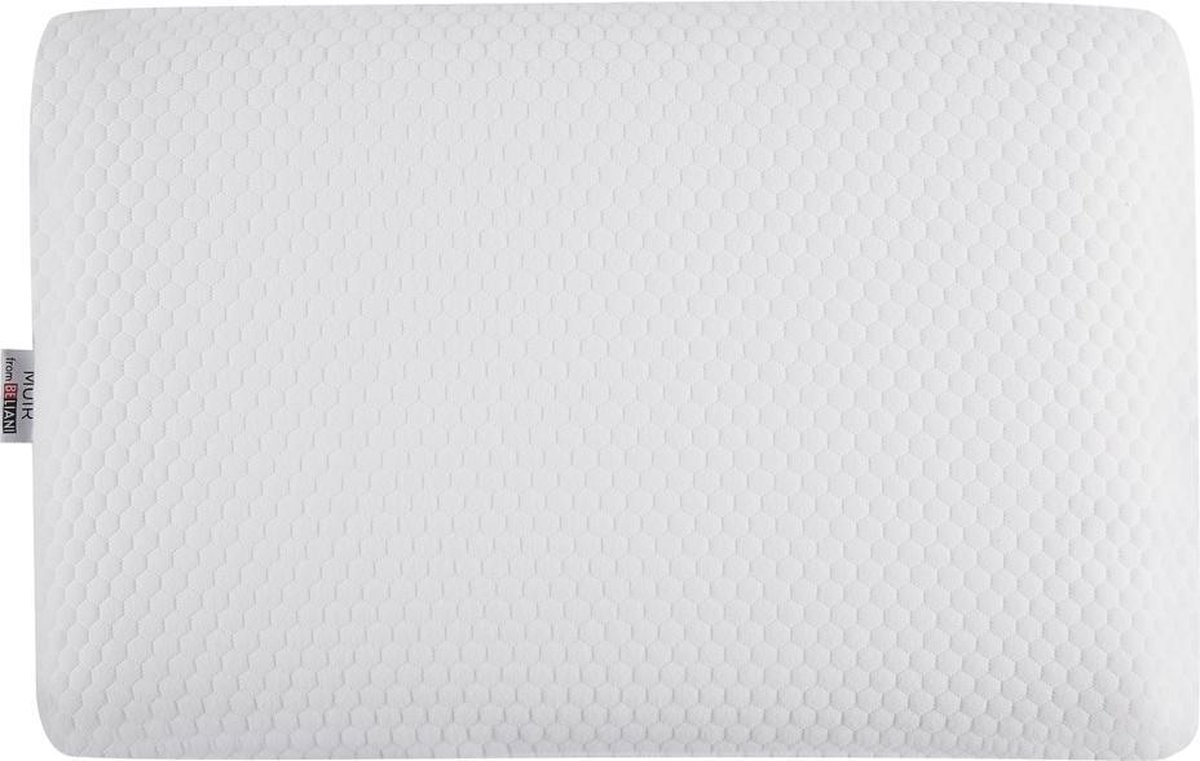 Beliani Muir Hoofdkussen Polyester 35 X 55 Cm - Blanco