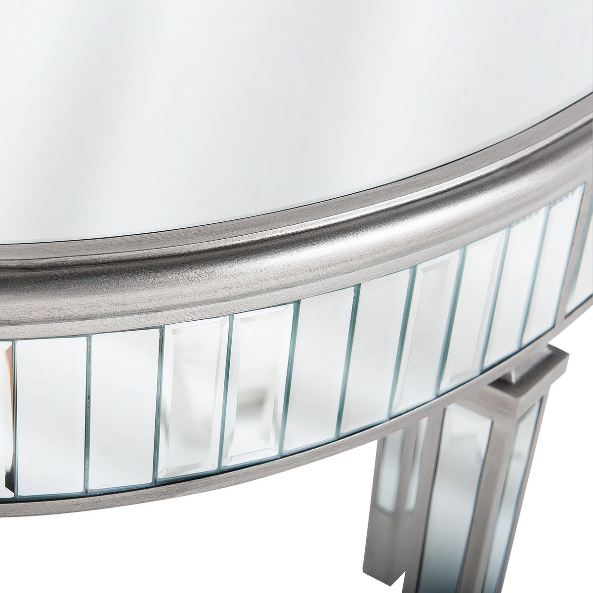 Beliani Tolouse Kaptafel Glas 35 X 90 Cm - Silver