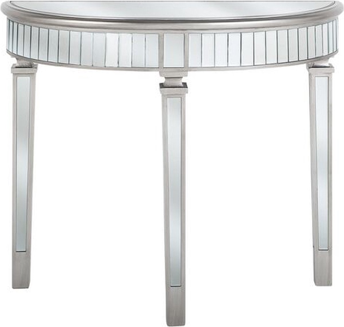 Beliani Tolouse Kaptafel Glas 35 X 90 Cm - Silver