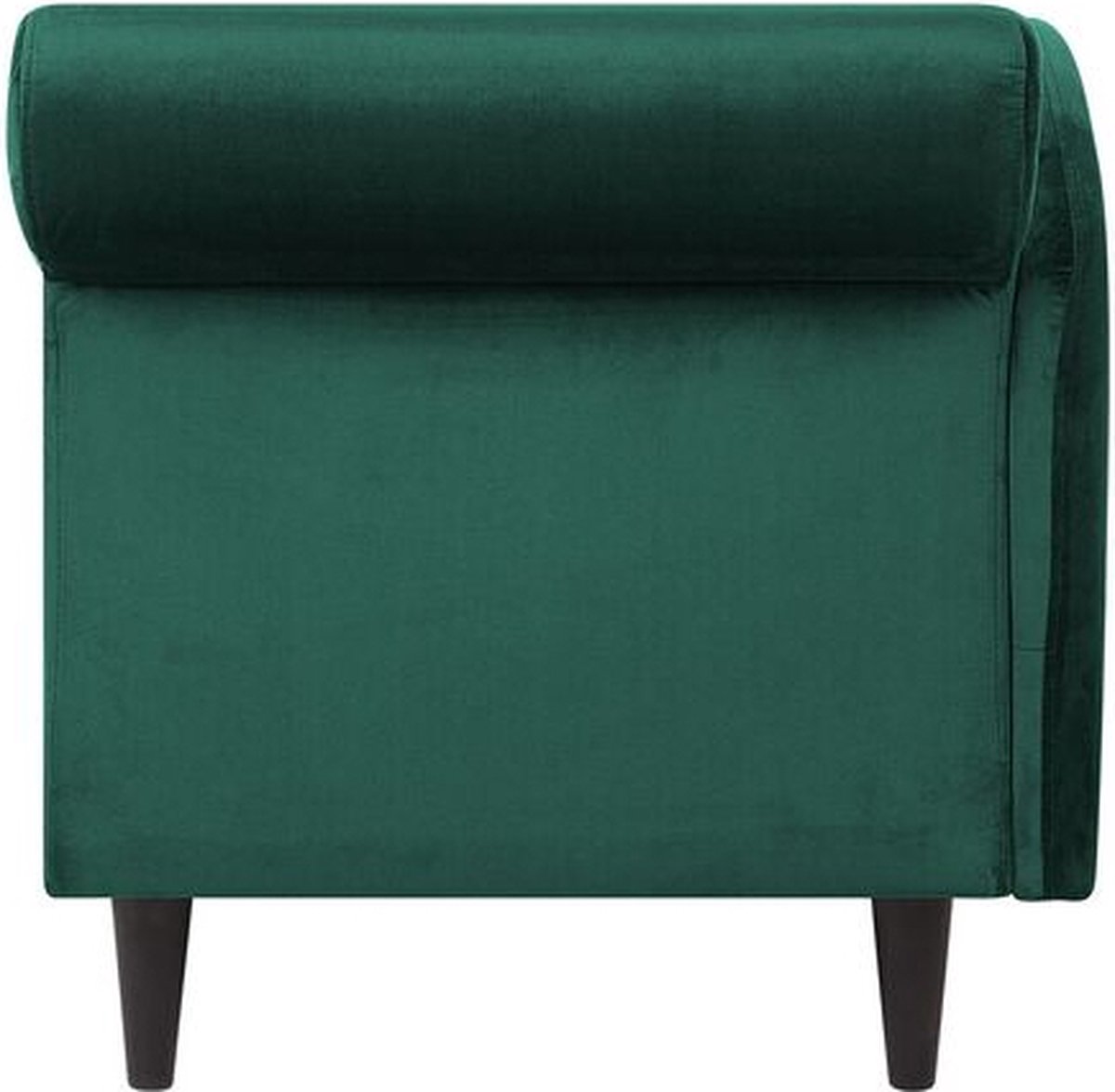 Beliani Luiro Chaise Longue Fluweel 70 X 160 Cm - Groen