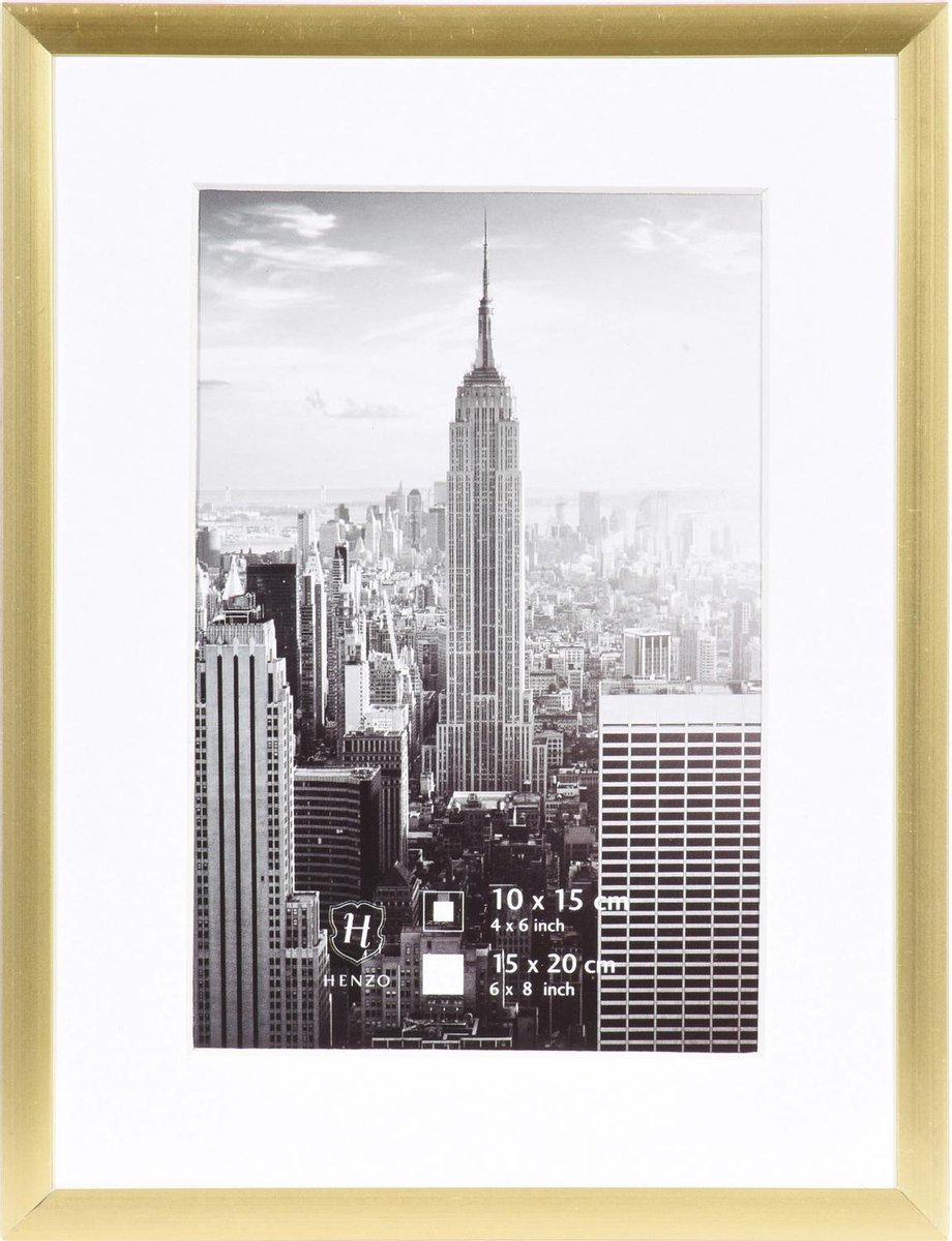 Henzo Fotolijst Manhattan - 15 X 20 Cm -kleurig - Goud