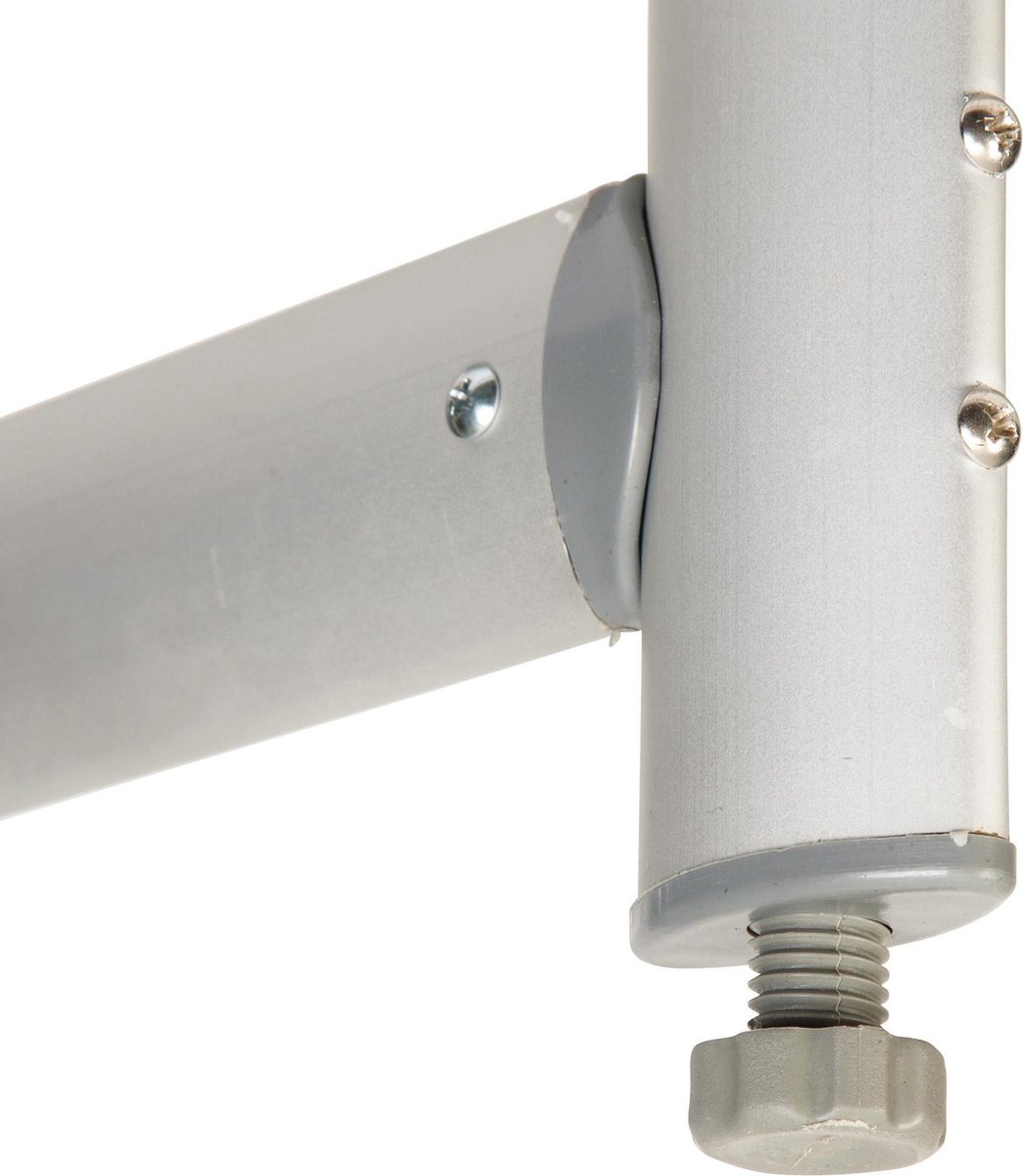 Bo-Camp - Tafel - Ovaal - Koffermodel - 150x80 Cm - Grijs