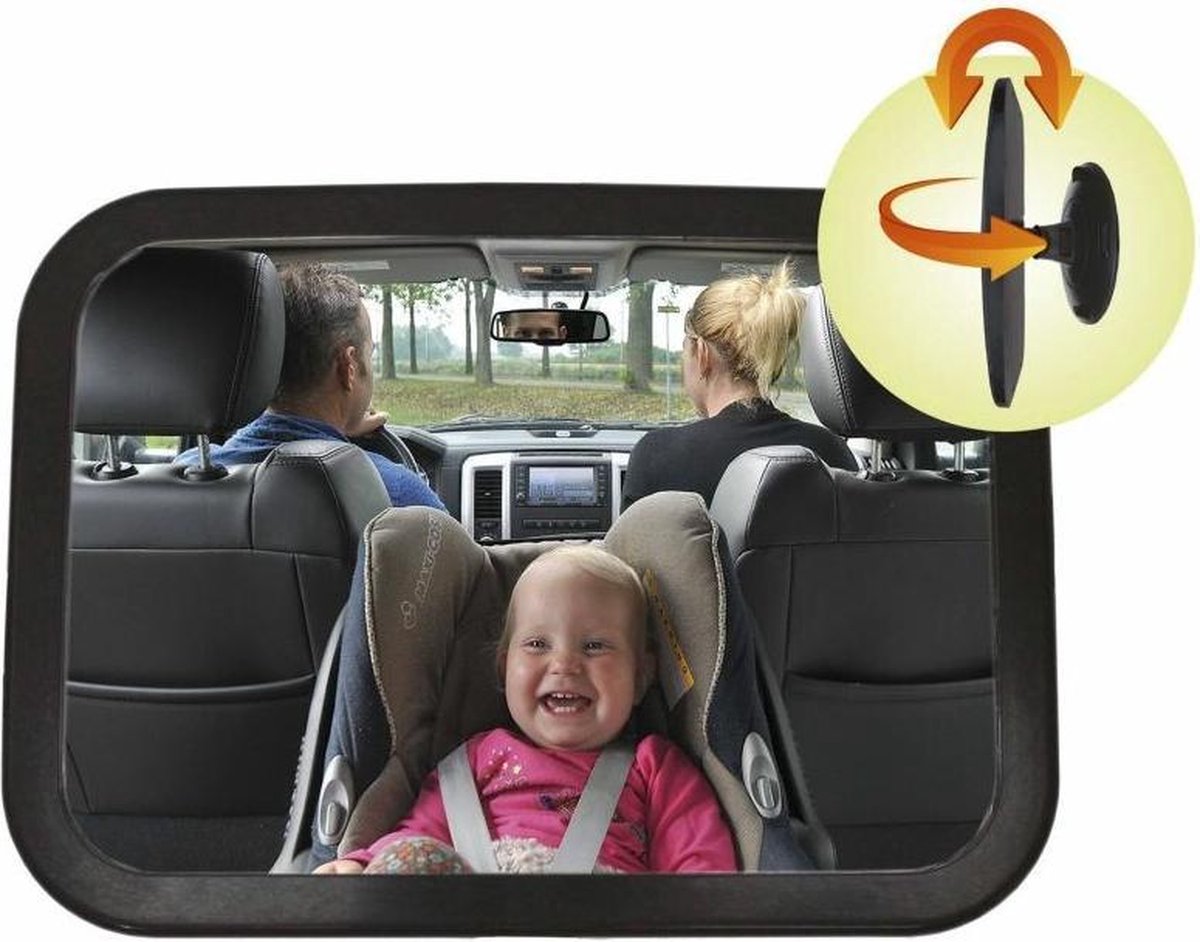 A3 Baby & Kids Verstelbare Autospiegel - Zwart