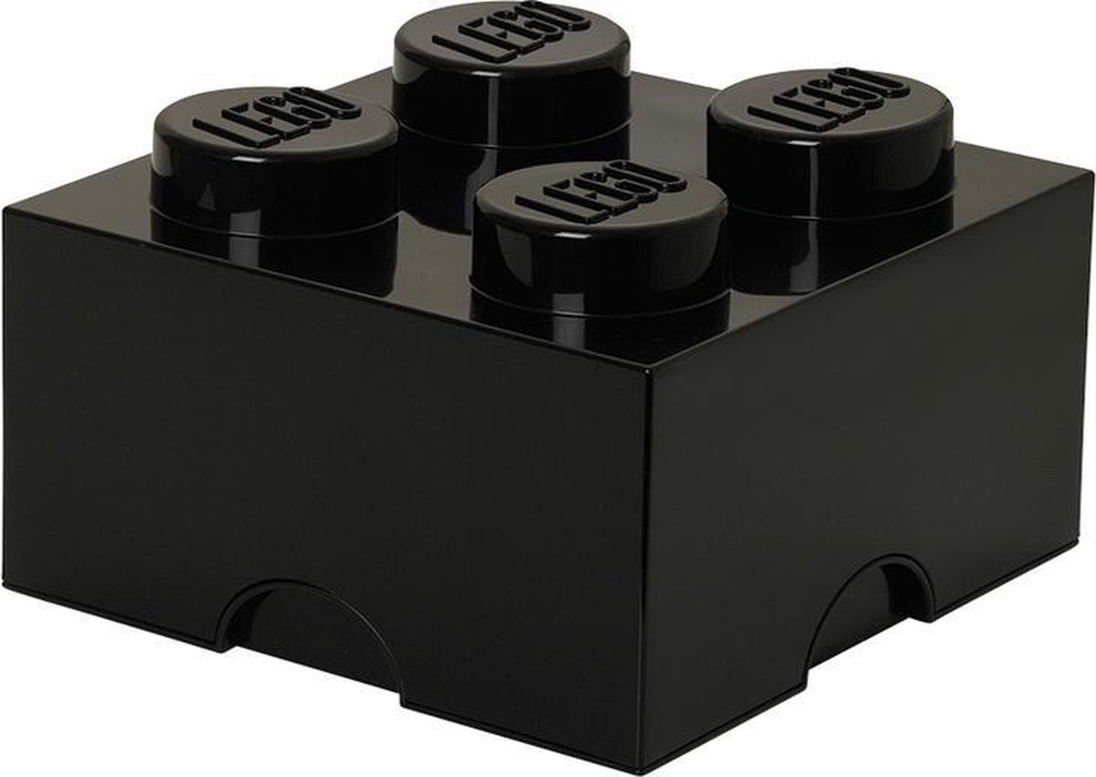 Room Copenhagen Lego Brick 4 Opbergbox - - Negro