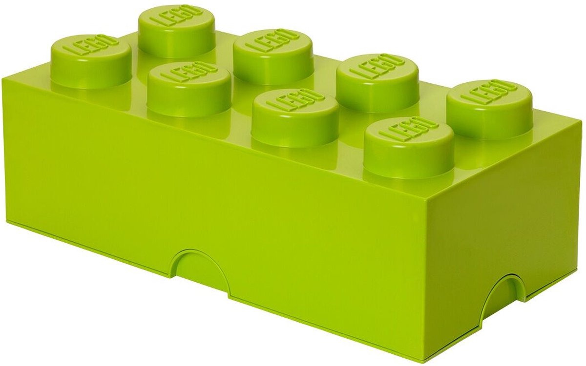 Room Copenhagen Lego Brick 8 Opbergbox - Lime - Verde