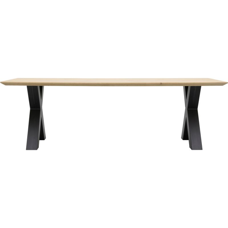 Trendhopper Eettafel Conroe met metalen X-poot