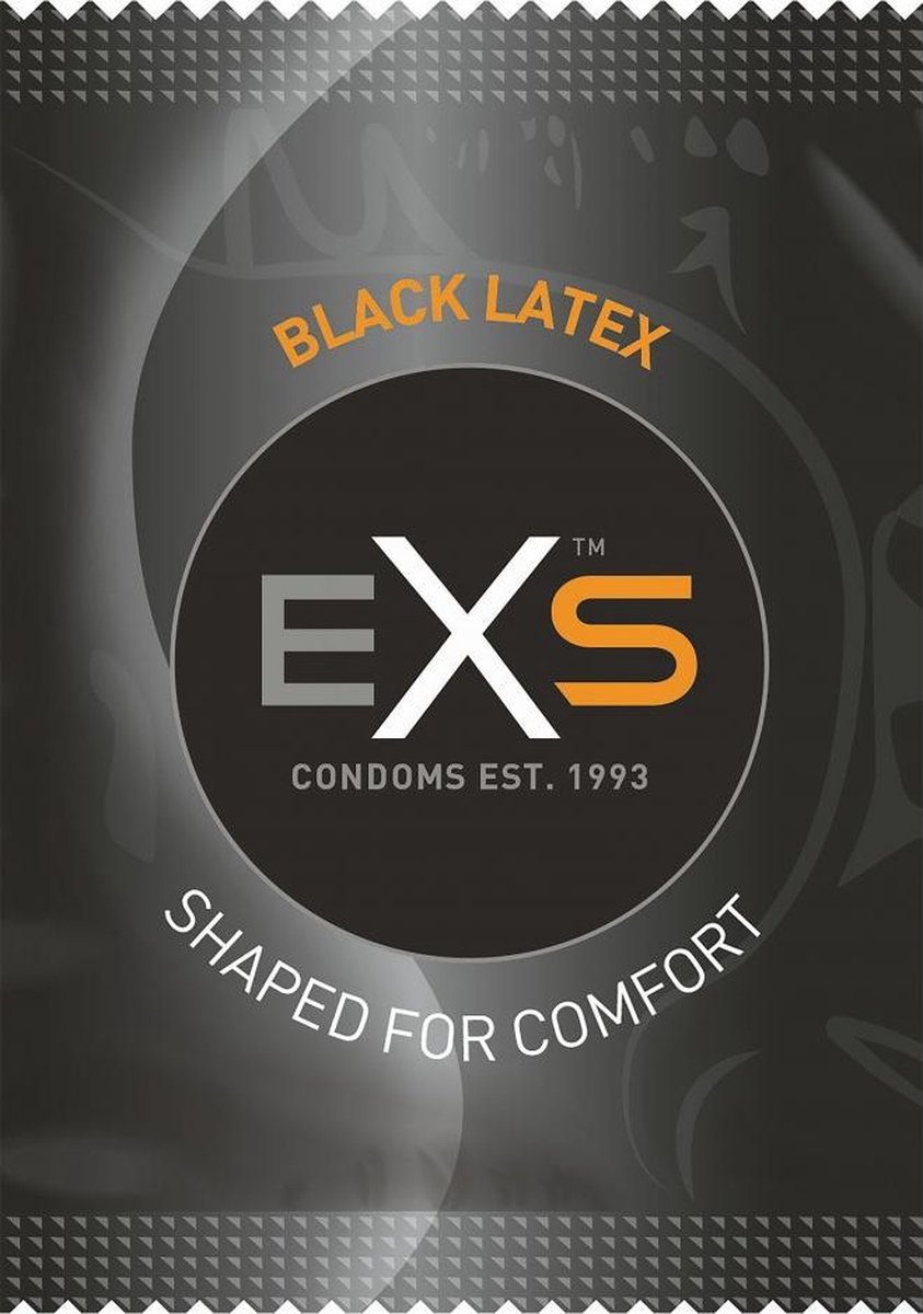 Healthcare EXS Condoms EXS Black Latex condooms 12 pc