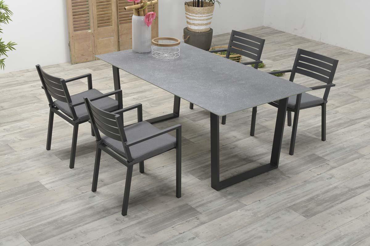 Garden Impressions Oklahoma dining fauteuil - Grijs