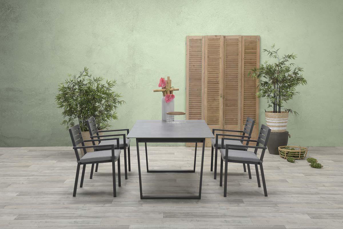 Garden Impressions Oklahoma dining fauteuil - Grijs