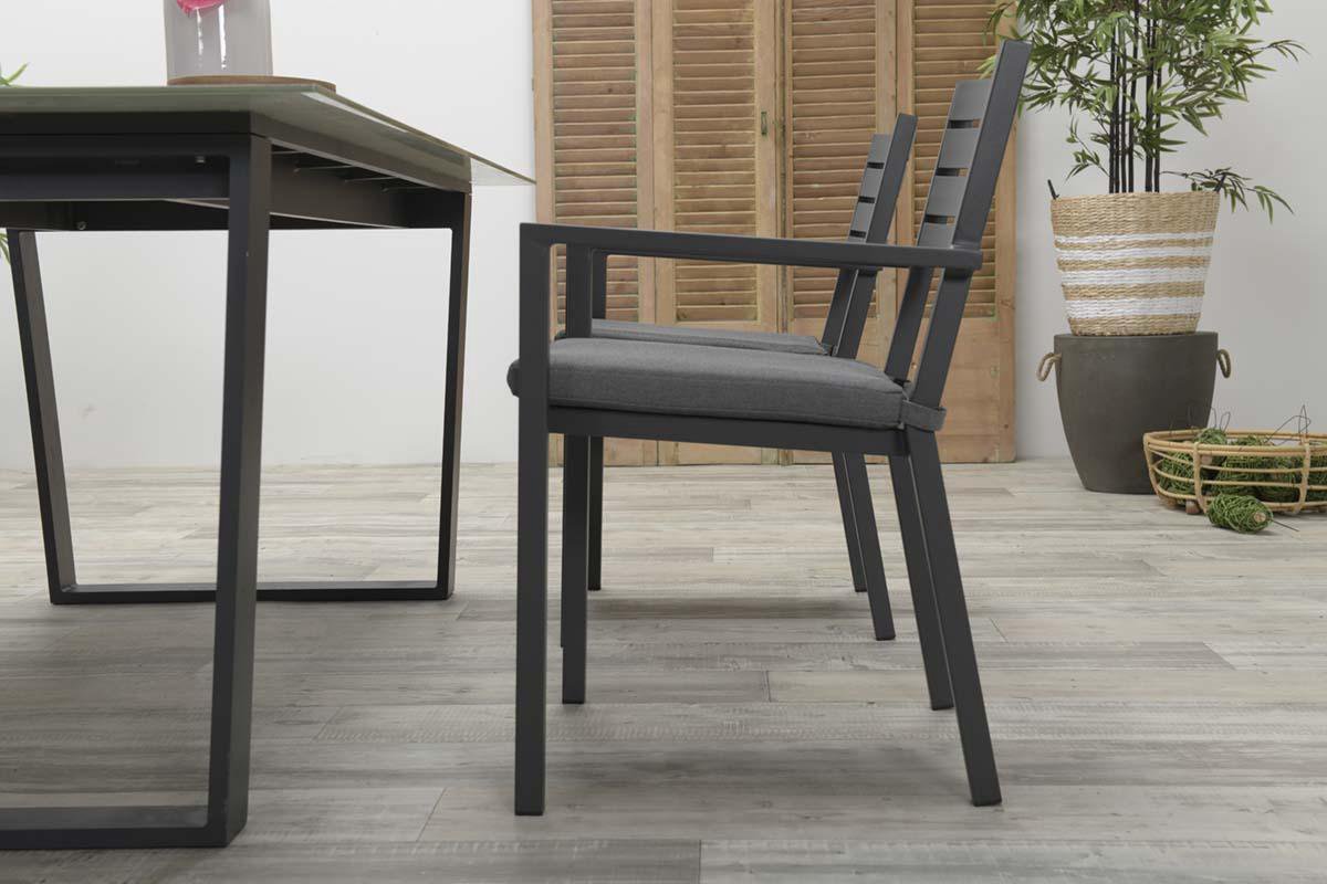 Garden Impressions Oklahoma dining fauteuil - Grijs